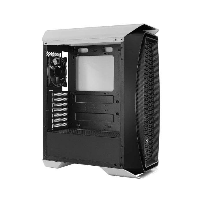 AeroCool Aero One Eclipse Mid-Tower Mesh Front Panel Side Tempered Glass Panel Case with 4 ARGB Fans - Black