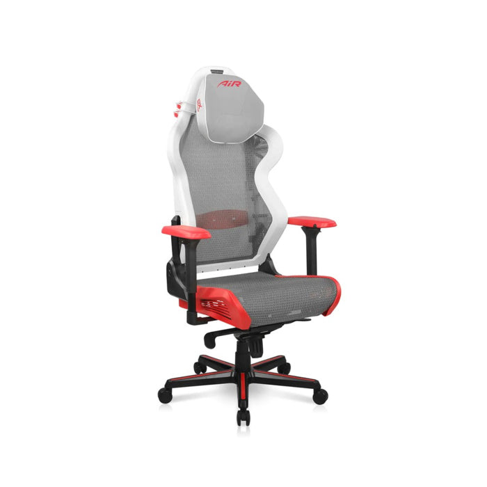 DXRacer Air Mesh Modular Design Ultra-Breathable 4D Armrests 4 Gas Lift Class Gaming Chair - White/Red/Blcak