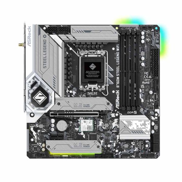 ASRock B760M Steel Legend WiFi - LGA 1700 DDR5 Micro ATX - Motherboard