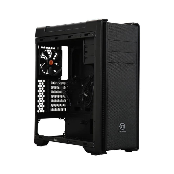 Thermaltake Versa C21 RGB Mid Tower Tempered Glass Side Panel Case - Black