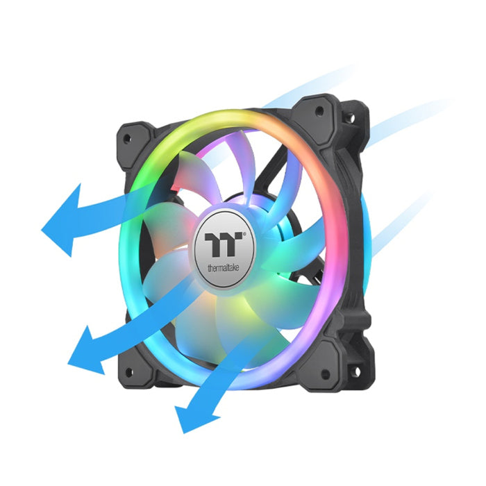 Thermaltake SWAFAN 14 RGB Radiator Fan TT Premium Edition 3-in-1 Pack Swappable Fan Blade Design