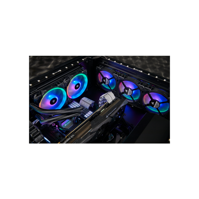 Corsair iCUE LL140 RGB 140mm with Dual Light Loop RGB LED PWM Single Fan - Black