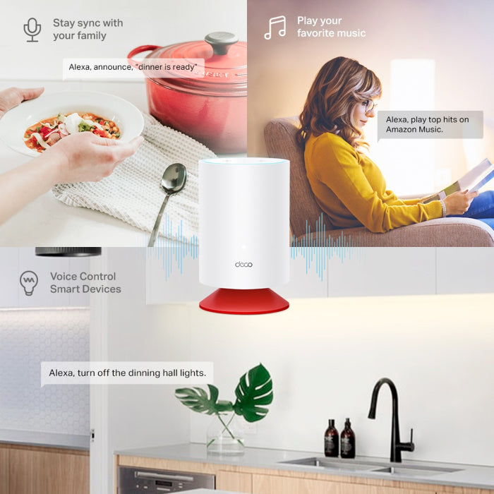 TP-Link AX1800 Mesh Wi-Fi 6 System with Smart Speaker