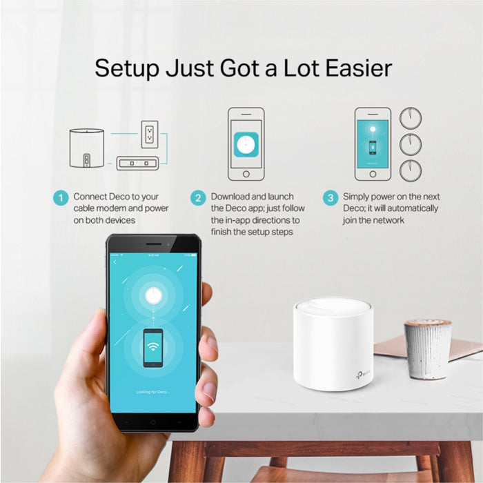 TP-Link AX1800 Whole Home Mesh Wi-Fi System (Pack of 3)