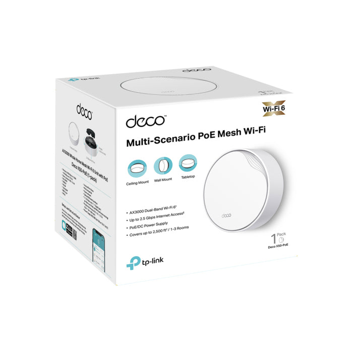 TP-Link AX3000 Whole Home Mesh WiFi 6 System with PoE
