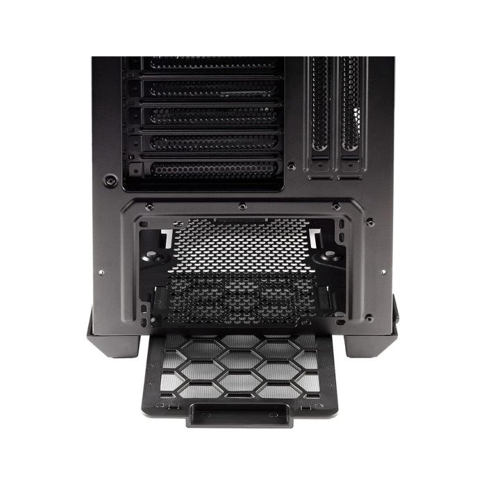XPG Defender Mid Tower Mesh Front Panel Efficient Airflow Tempered Glass Case With 3 ARGB Fans - Black