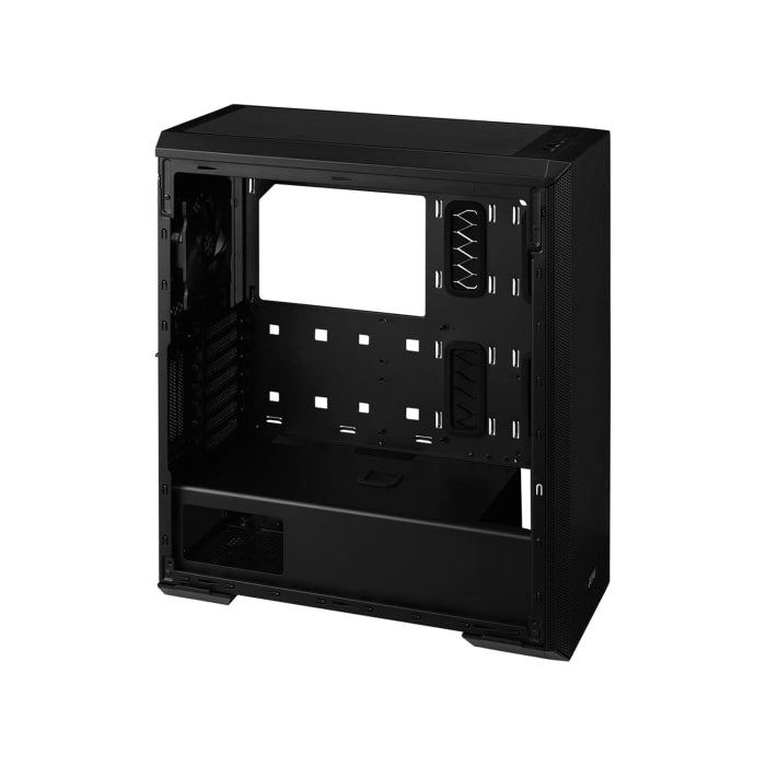 XPG Defender Mid Tower Mesh Front Panel Efficient Airflow Tempered Glass Case With 3 ARGB Fans - Black