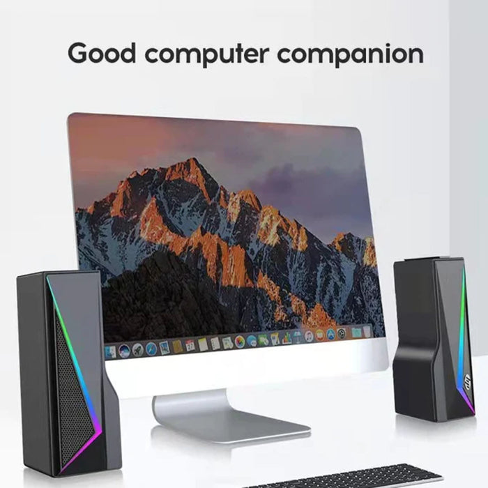 HP DHE-6005 Wired Multimedia Speaker With RGB Lighting