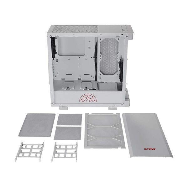 XPG INVADER Mid-Tower Gaming Chassis PC Case - White