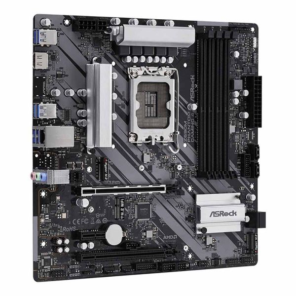 ASRock Z690M Phantom Gaming 4 Intel Motherboard - Black