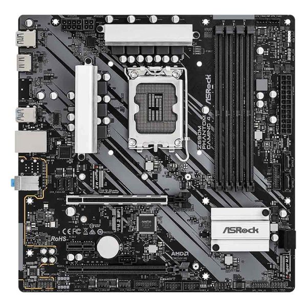 ASRock Z690M Phantom Gaming 4 Intel Motherboard - Black