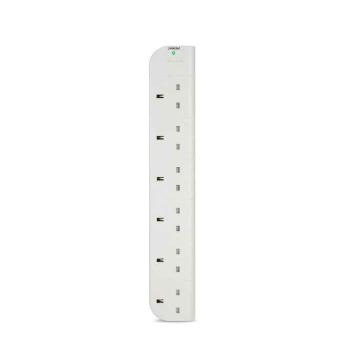 Belkin SurgeStrip™ Surge Protector Extension 6-Socket 1M White