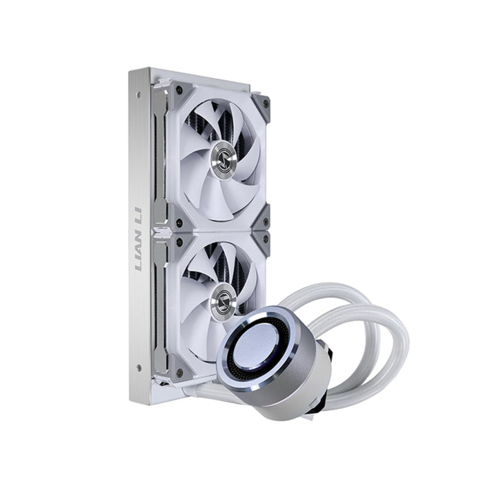LIAN LI GALAHAD AIO 240 RGB All-in-One UNI FAN SL120 Edition CPU Liquid Cooler - White