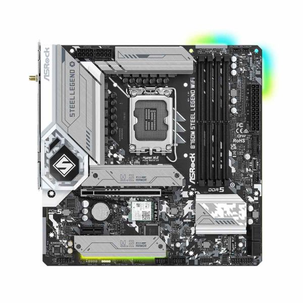 ASRock B760M Steel Legend WiFi - LGA 1700 DDR5 Micro ATX - Motherboard