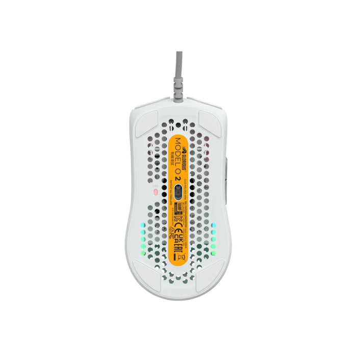 Glorious Model O2 RGB Wired Gaming Mouse (59g) - Matte White