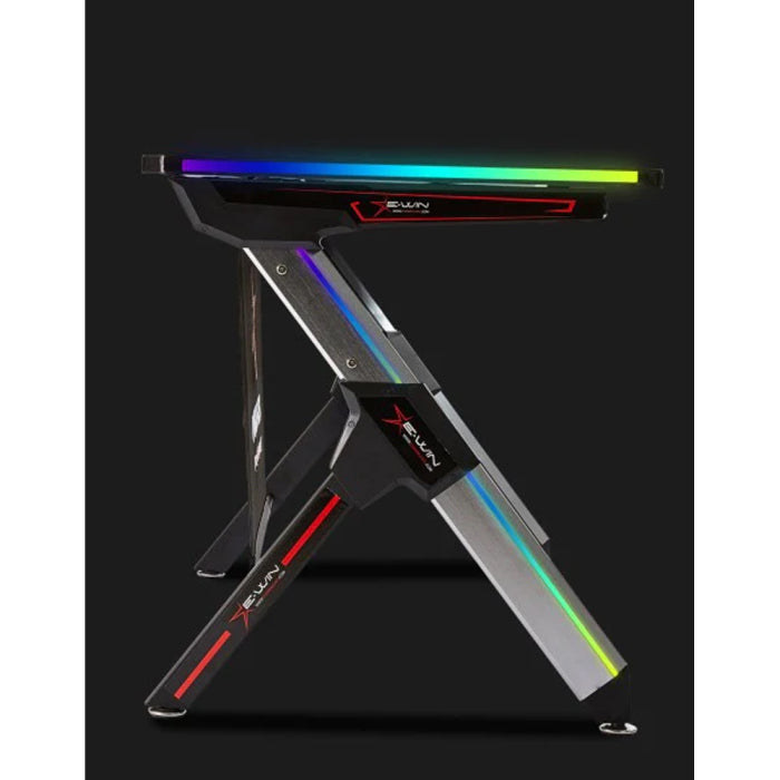 E-Win LED RGB Carbon Fiber Texture Gaming Desk