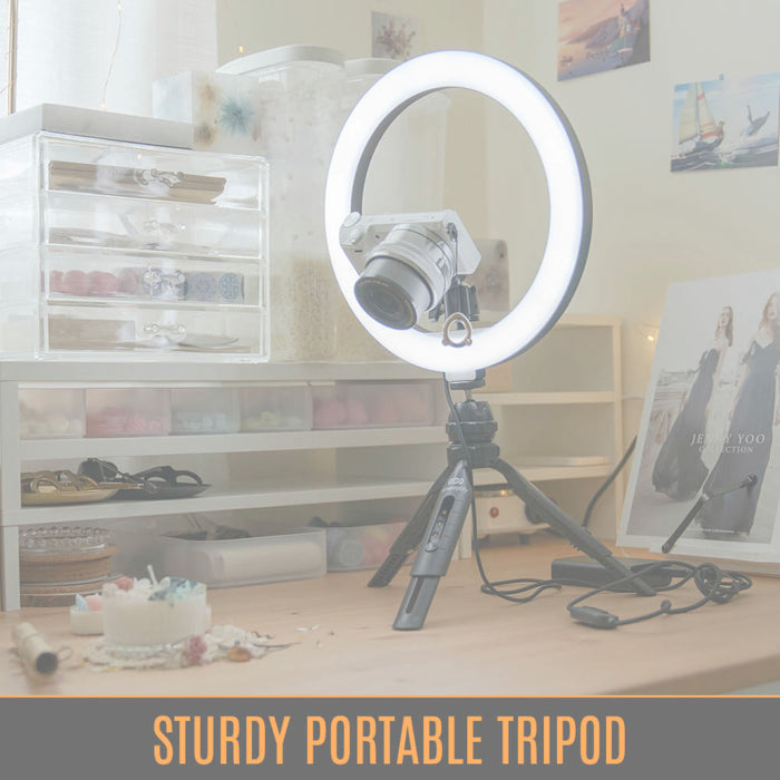 Streamplify Light 10 Ring Light 10in/26cm with Color Temperature & Brightness Adjustment
