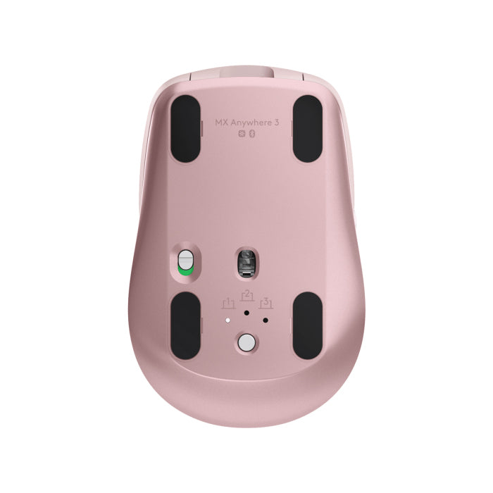 Logitech MX Anywhere 3 Compact 4000 DPI Wireless/Bluetooth Mouse For PC & Mac Rose
