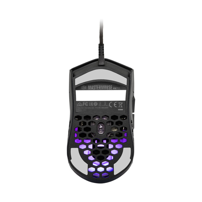 CoolerMaster MM711 Wired Gaming Mouse (60g) - Glossy Black