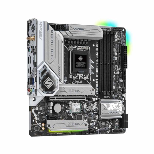 ASRock B760M Steel Legend WiFi - LGA 1700 DDR5 Micro ATX - Motherboard