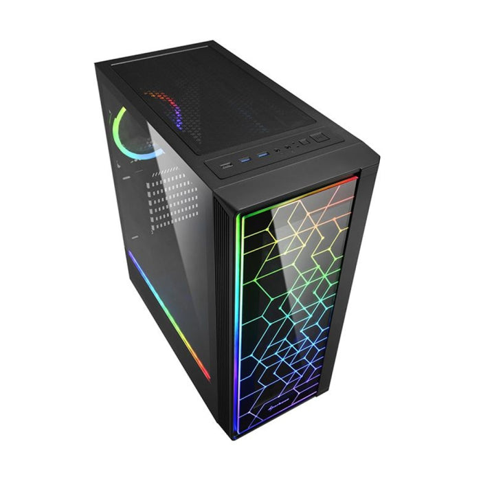 Sharkoon Trooper Gaming PC i5-12400F H610M-K D4 16GB DDR4 RGB RAM 1TB SSD RTX-3050 8GB 750W PSU