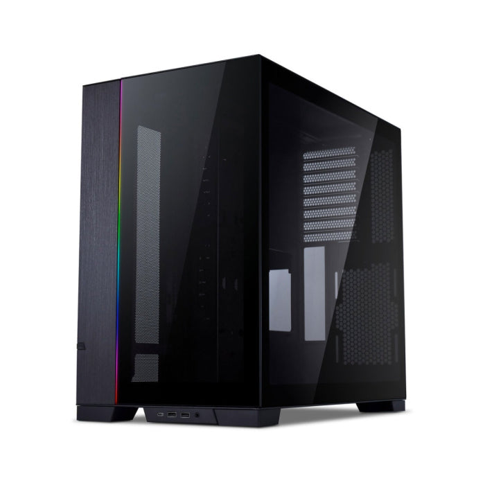 LIAN LI O11 Dynamic EVO Evolution Continues Aluminum Steel Tempered Glass ATX Mid Tower Case - Black