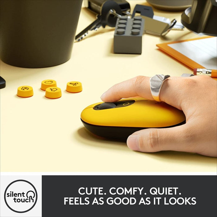 Logitech Wireless Pop Mouse Yellow