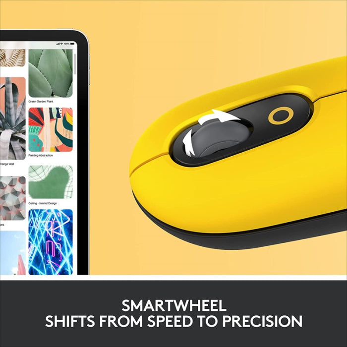 Logitech Wireless Pop Mouse Yellow