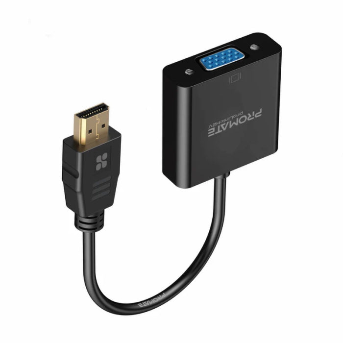 Promate Pro Link HDMI to VGA Adaptor Kit Black
