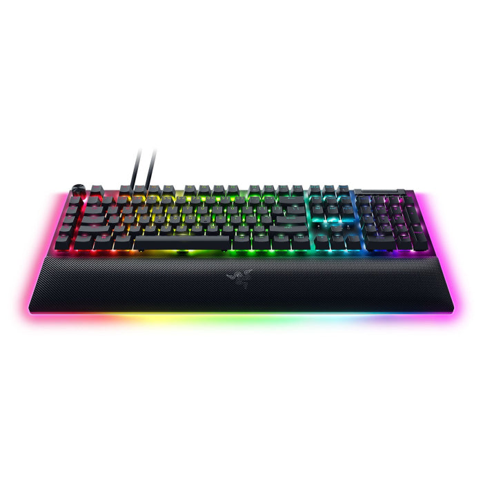 Razer BlackWidow V4 Pro Wried Mechanical Gaming Keyboard, Linear Yellow Switch - US Layout
