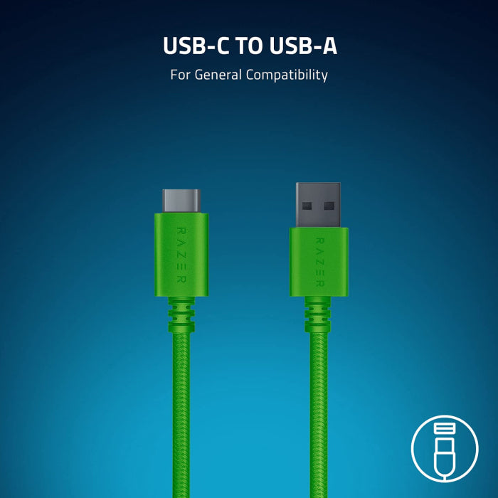 Razer PBT Keycap + Coiled Cable Upgrade Set For Mechanical & Optical Gaming Keyboards - Green 