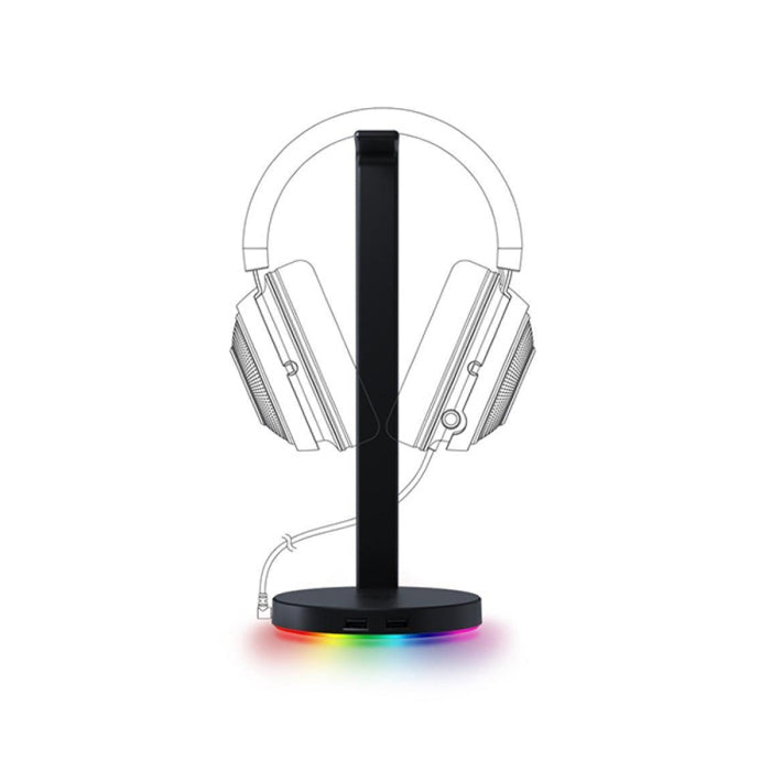Razer Base Station V2 Chroma Gaming Headset Stand USB Hub - Black