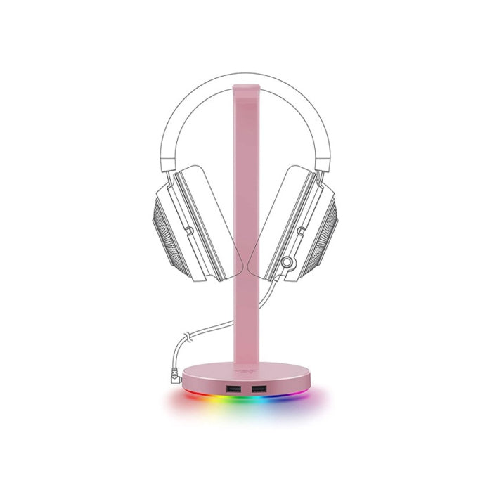 Razer Base Station V2 Chroma Gaming Headset Stand USB Hub - Quartz