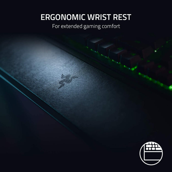 Razer BlackWidow V3 Mechanical RGB Gaming Keyboard Green Switch With Wrist Rest