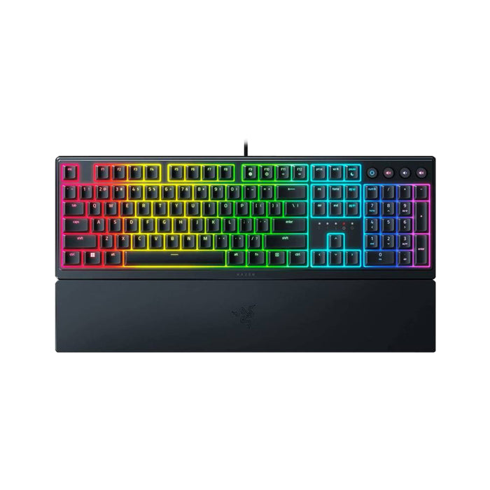 Razer Ornata V3 Low Profile RGB Lighting Zones Wired Gaming Keyboard W ...