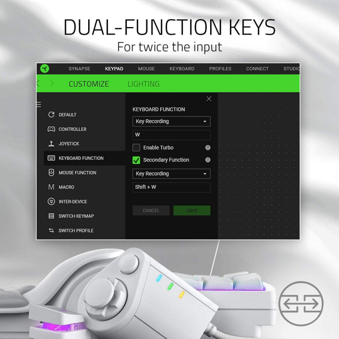 Razer Tartarus Pro Mercury Analog Optical Gaming KeyPad