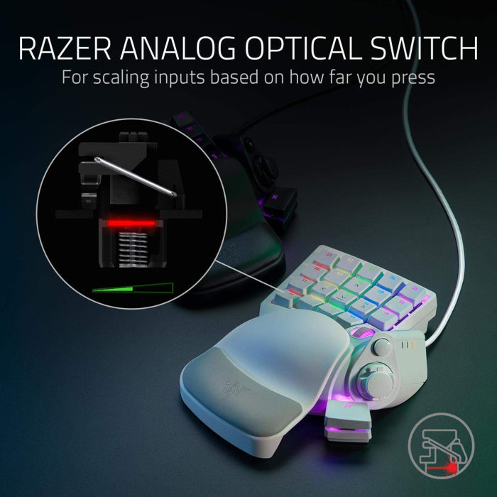 Razer Tartarus Pro Mercury Analog Optical Gaming KeyPad