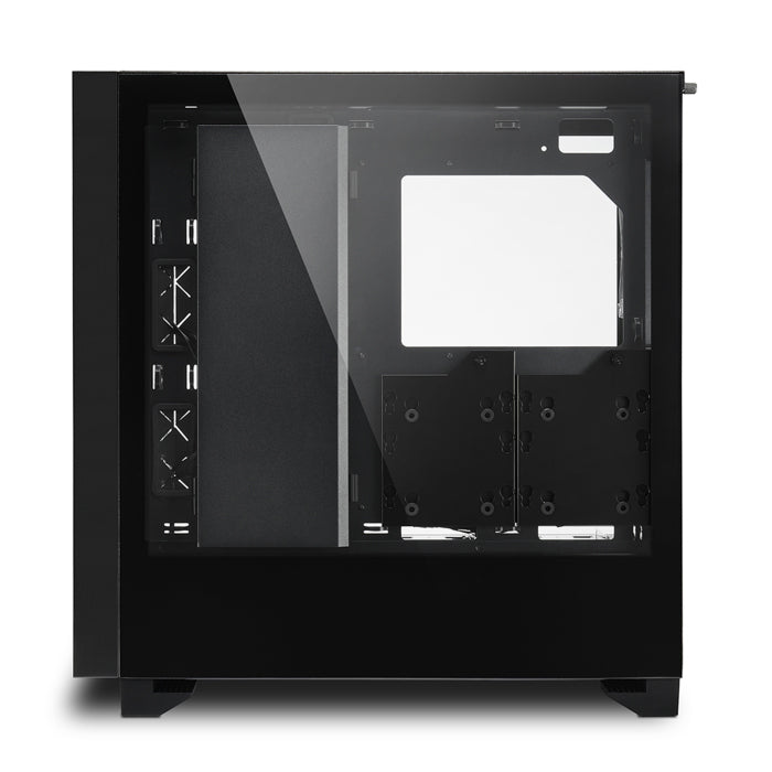 Sharkoon Elite Shark CA300H 2X Tempered Glass 4X ARGB Fans (3 Front & 1 Rear) ATX Mid Tower Case Black