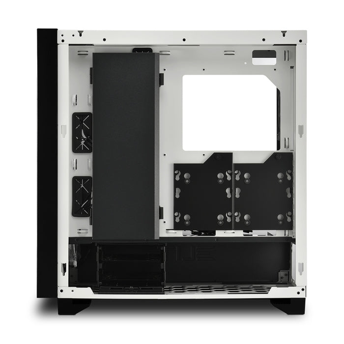 Sharkoon Elite Shark CA300T 2X Tempered Glass 4X ARGB Fans (3 Front & 1 Rear) ATX Mid Tower Case White
