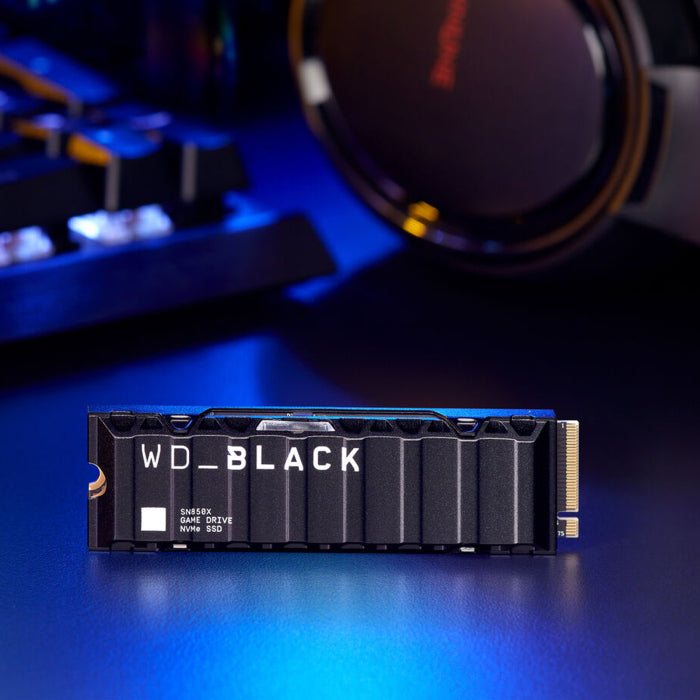 WD 1TB WD_BLACK SN850X Gaming Internal NVMe PCIe 4.0, M.2 SSD with Heatsink, Works with Playstation 5